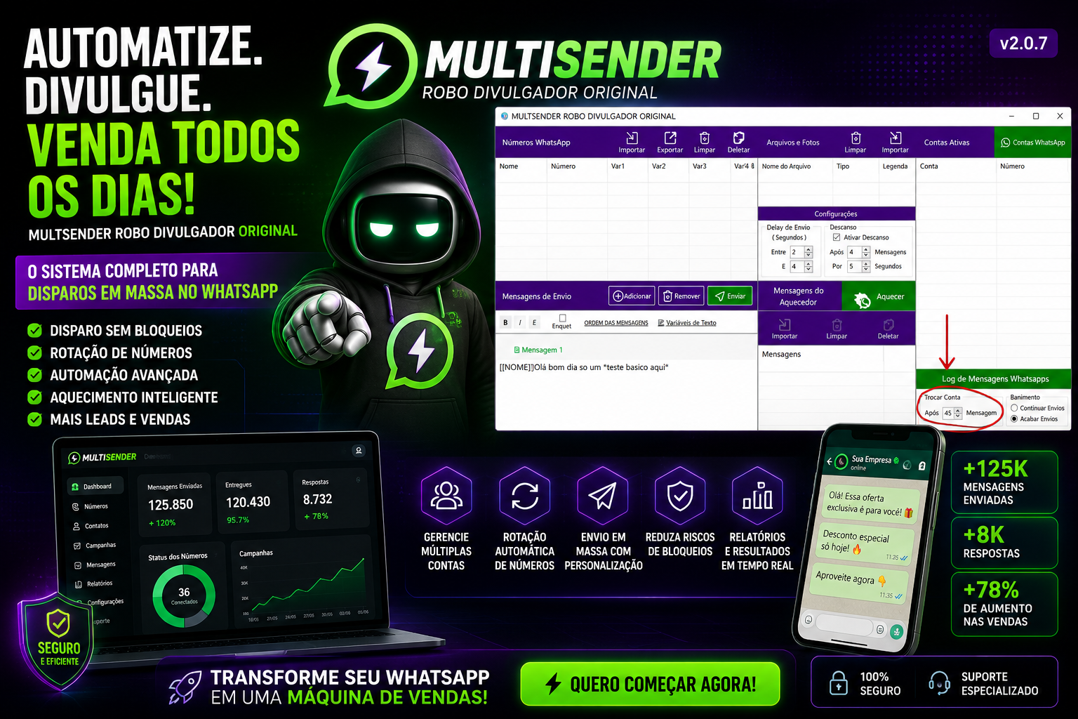 Imagem de MULTSENDER ROBO DIVULGADOR